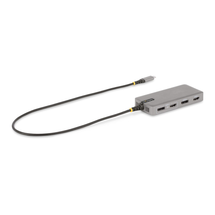 StarTech.com Adaptateur USB-C Triple Moniteur Multiport - Double HDMI 4K 60Hz + 4K 30Hz et DisplayPort, Hub USB 10Gbps 3 ports,