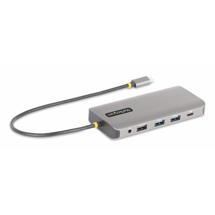 StarTech.com Adaptateur Multiport USB-C Triple Moniteur, Double HDMI et DisplayPort 4K 60Hz + 4K 30Hz, Adaptateur USB-C, Hub US