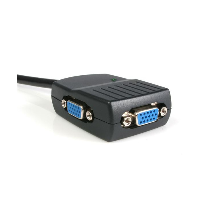 StarTech.com Câble répartiteur vidéo VGA alimenté par USB - 1x VGA (Mâle) vers 2x VGA (Femelle) - Noir