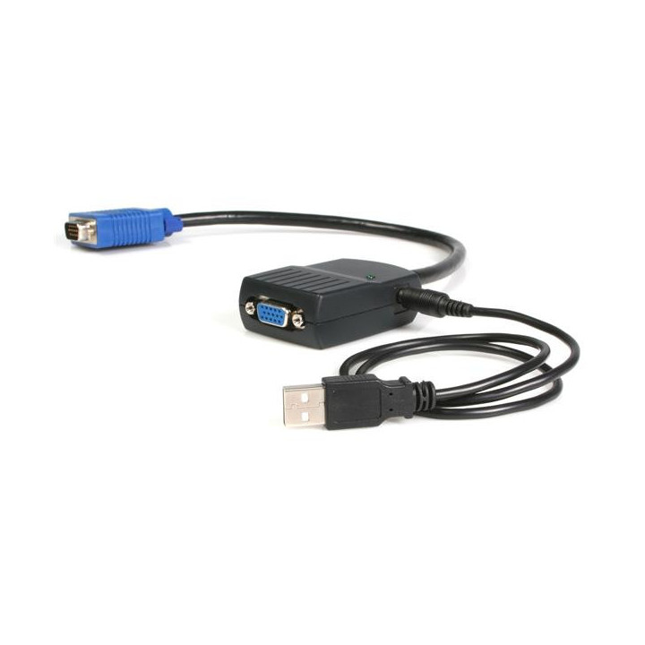 StarTech.com Câble répartiteur vidéo VGA alimenté par USB - 1x VGA (Mâle) vers 2x VGA (Femelle) - Noir