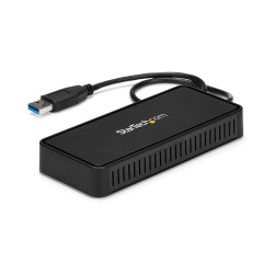 StarTech.com Mini Dock USB 3.0 - Station d'Acceuil USB-A Double Écran avec Vidéo DisplayPort 4K 60Hz & Gigabit Ethernet - Câ