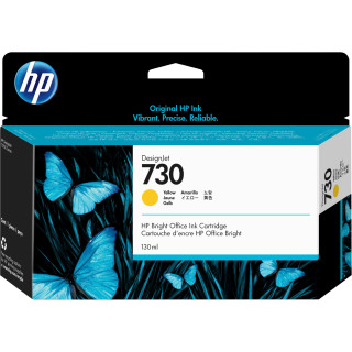 HP Cartouche d’encre 730 DesignJet jaune, 130 ml
