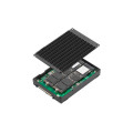 QNAP QDA-U2MP Boîtier de disques de stockage Enceinte ssd Noir M.2