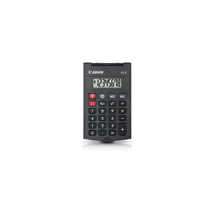 Canon AS-8 calculatrice Poche Calculatrice à écran Gris