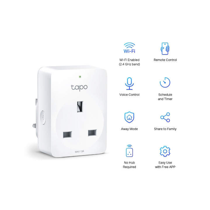 Tapo P100 Prise intelligente Blanc 2990 W