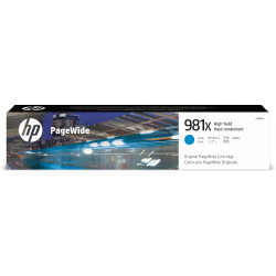 HP 981X cartouche PageWide Cyan grande capacité authentique