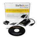 StarTech.com Adaptateur USB vers DVI - 1920x1200 - Carte Graphique et Vidéo Externe - Câble Adaptateur d'Écran Double - Comp