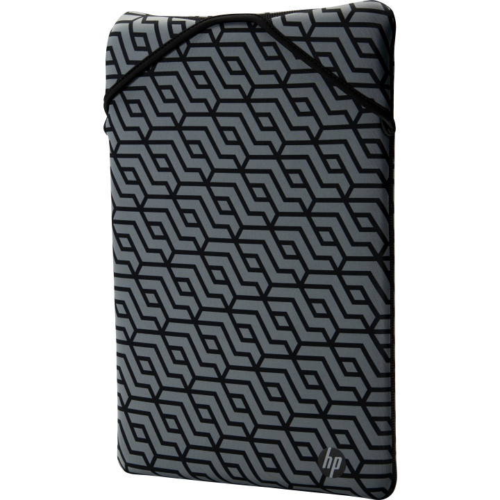 HP Housse de protection réversible noire à motif géométrique 14