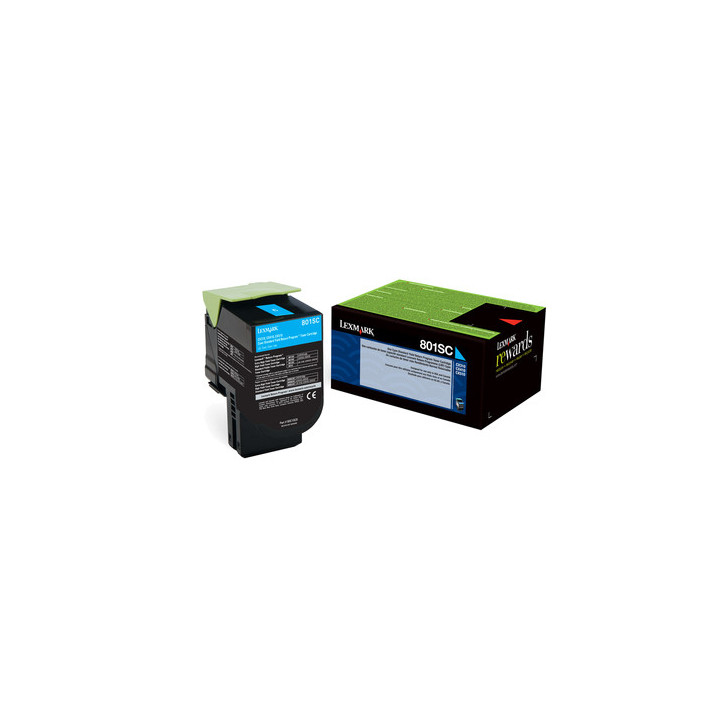 Lexmark 802SC toner cartridge 1 pc(s) Original Cyan