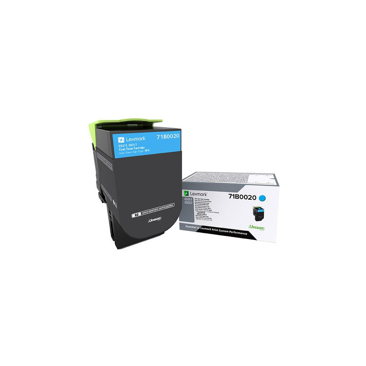 Lexmark 71B0020 toner cartridge 1 pc(s) Original Cyan