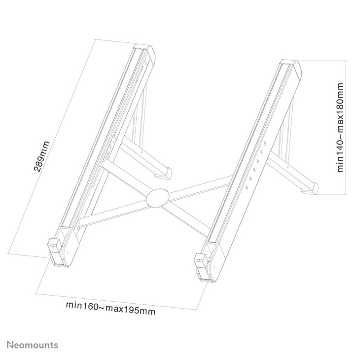 Neomounts NSLS010 Support pour ordinateur portable 11-17" - pliable - compact - universel
