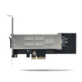 StarTech.com Adaptateur SSD M.2 NVMe vers PCIe x4 avec Plateau Amovible pour Slot d'Extension PCI Express, Carte Adaptateur PCI