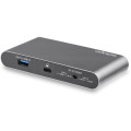 StarTech.com Dock USB C - Station d'Accueil USB-C à Double Écran 4K HDMI - 100 W Power Delivery Pass-through, GbE, 2 USB A - 