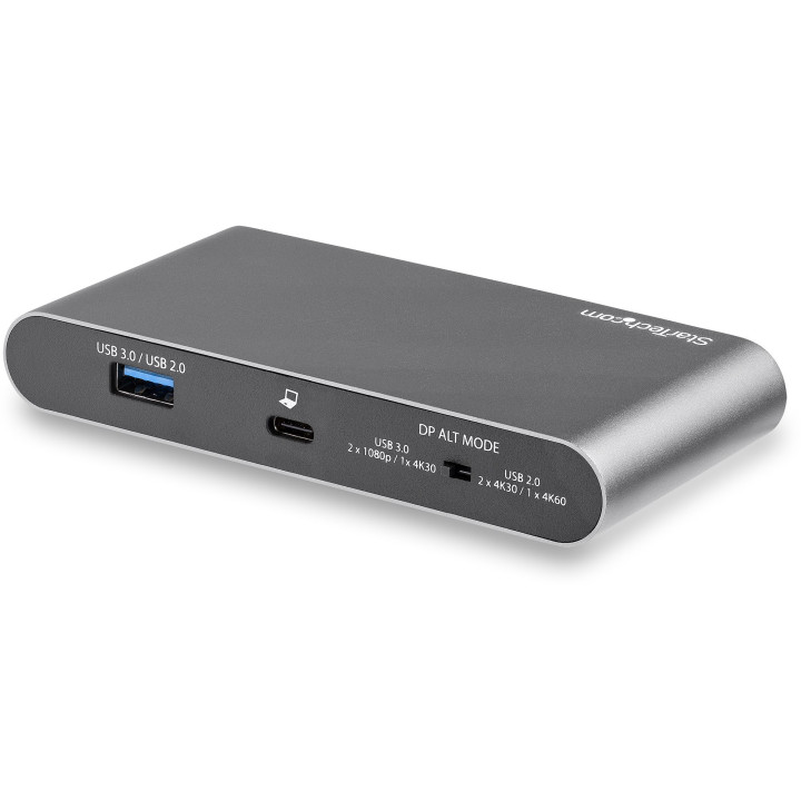 StarTech.com Dock USB C - Station d'Accueil USB-C à Double Écran 4K HDMI - 100 W Power Delivery Pass-through, GbE, 2 USB A - 