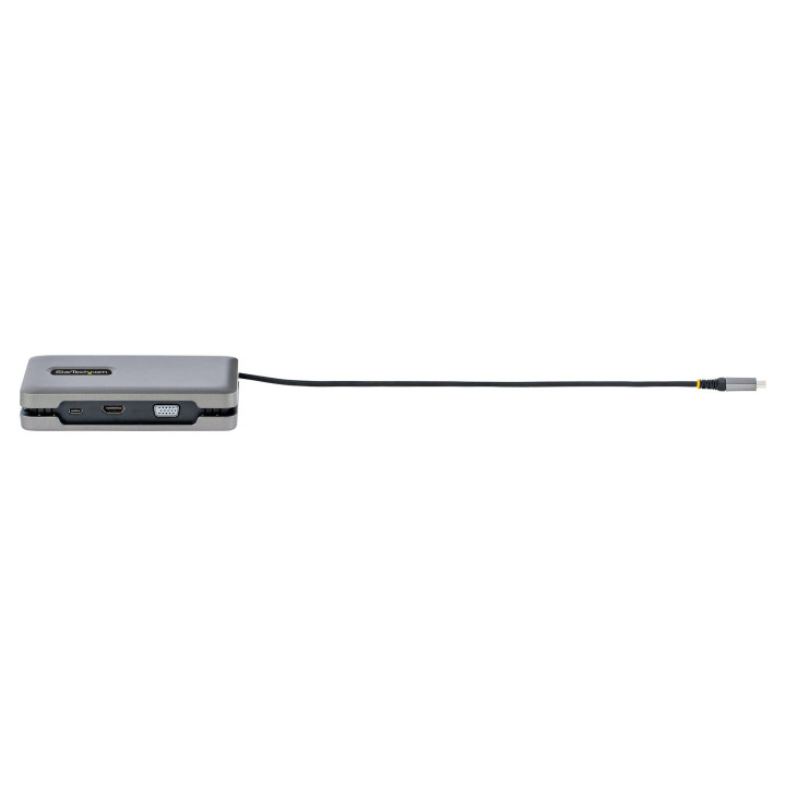StarTech.com Adaptateur Multiport USB C - Station d'Accueil USB C avec Sortie Vidéo USB-C DP Alt Mode/4K HDMI 2.0/VGA - Hub/Do