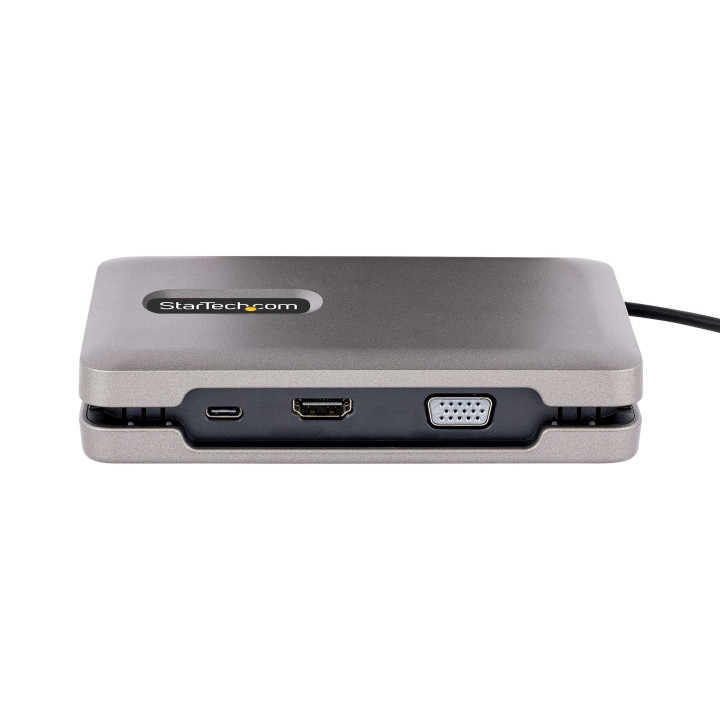 StarTech.com Adaptateur Multiport USB C - Station d'Accueil USB C avec Sortie Vidéo USB-C DP Alt Mode/4K HDMI 2.0/VGA - Hub/Do