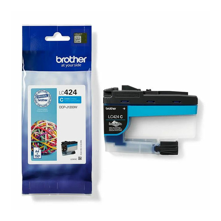 Brother LC424C - Cartouche d'encre transparente - cyan