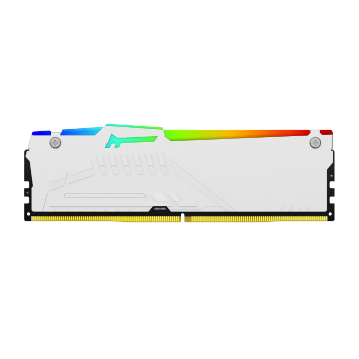 Kingston Technology FURY Beast 128 Go 5200 MT/s DDR5 CL40 DIMM (Kits de 4) White RGB XMP
