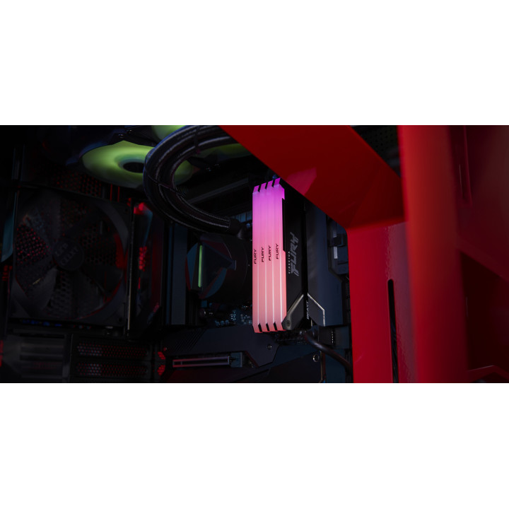 Kingston Technology FURY Beast 128GB 2666MT/s DDR4 CL16 DIMM (Kits de 4) RGB