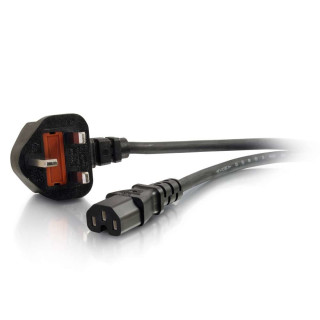 C2G 2m, BS 1363 - C15 IEC Noir Coupleur C15