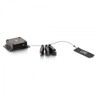 C2G Anneau adaptateur universel rétractable 4K HDMI[R] avec Mini DisplayPort[TM], DisplayPort et USB-C[R] codés couleur
