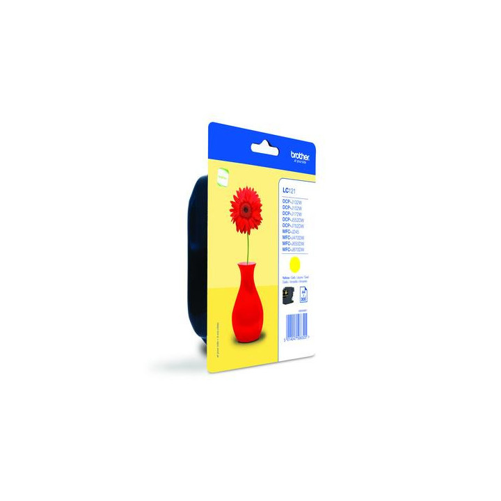 Brother LC121YBP cartouche d'encre 1 pièce(s) Original Jaune