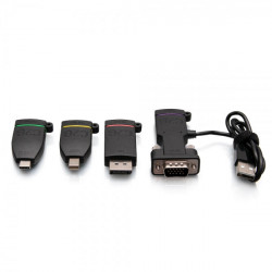 C2G Boucle d’adaptateurs 4K HDMI® universelle avec code couleur Mini DisplayPort™, DisplayPort, USB-C® et VGA