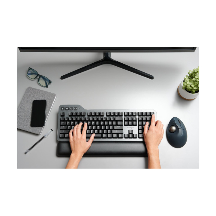 Kensington Pro Fit Ergo TB550 souris Bureau Droitier RF sans fil + Bluetooth Trackball 1600 DPI
