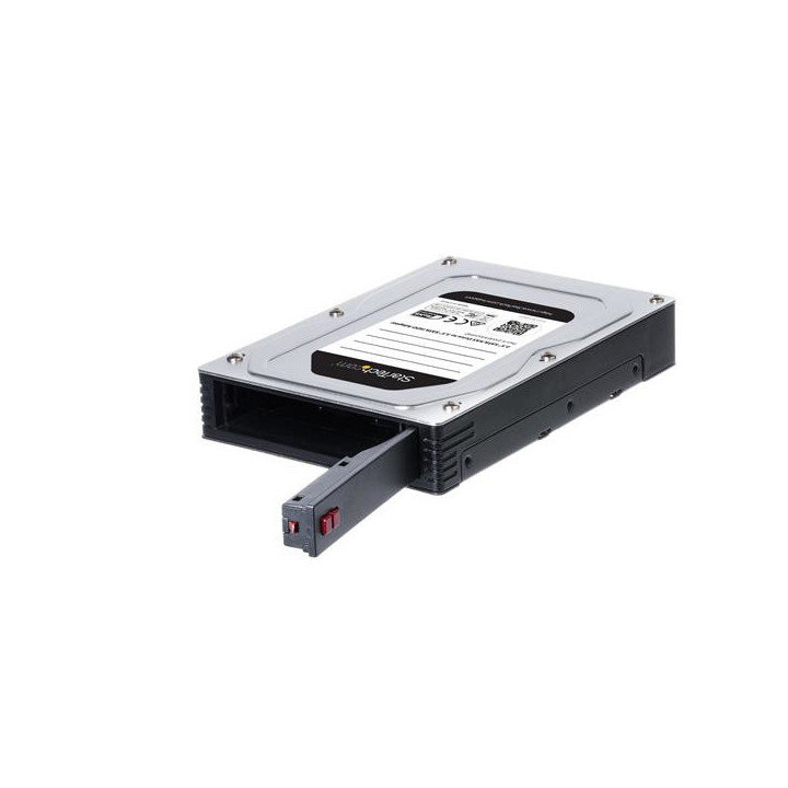 StarTech.com 25SATSAS35HD Obturateur de baie de lecteur 8,89 cm (3.5") Panneau de support Noir, Argent
