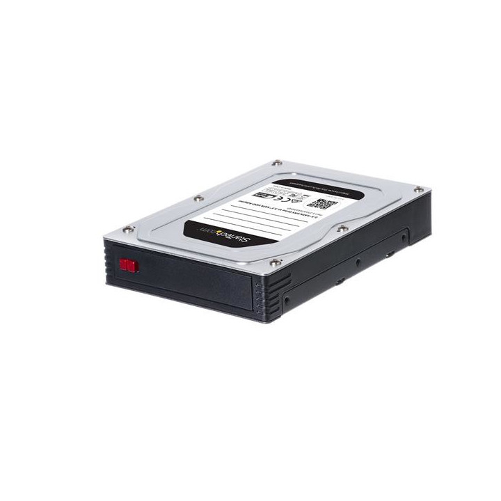 StarTech.com 25SATSAS35HD Obturateur de baie de lecteur 8,89 cm (3.5") Panneau de support Noir, Argent