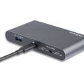 StarTech.com Dock USB-C à double affichage Displayport 4K - Mini Station d'Accueil - Power Delivery Passthrough 100 W - GbE - 