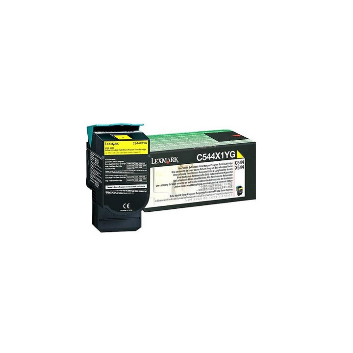 Lexmark C544, X544 Yellow Extra High Yield Return Programme (4K) toner cartridge Original