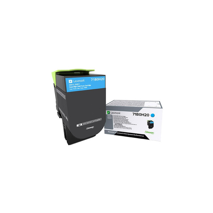 Lexmark 71B0H20 toner cartridge 1 pc(s) Original Cyan