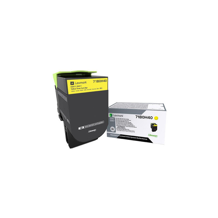 Lexmark 71B0H40 toner cartridge 1 pc(s) Original Yellow
