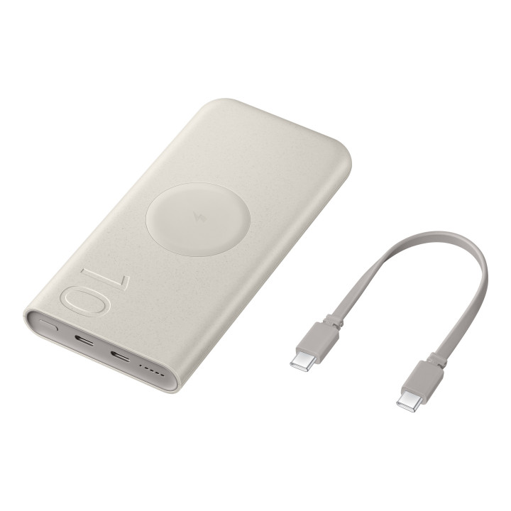 Samsung EB-U2510XUEGEU banque d'alimentation électrique 10000 mAh Recharge sans fil Beige