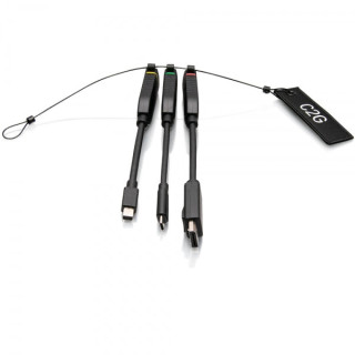 C2G Boucle d’adaptateurs dongle 4K HDMI® universelle avec Mini DisplayPort™, DisplayPort et USB-C® à code couleur