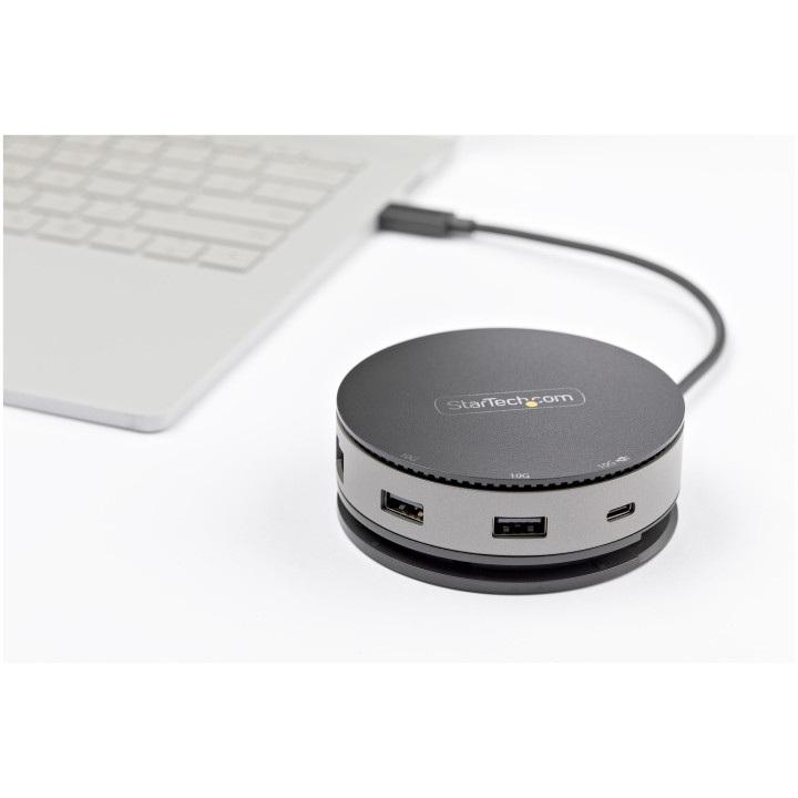 StarTech.com Adaptateur Multiport USB-C - Mini Dock USB 3.1 Gen 2 10Gbps Type-C avec 4K 60Hz HDMI/DisplayPort ou 1080p VGA - 75