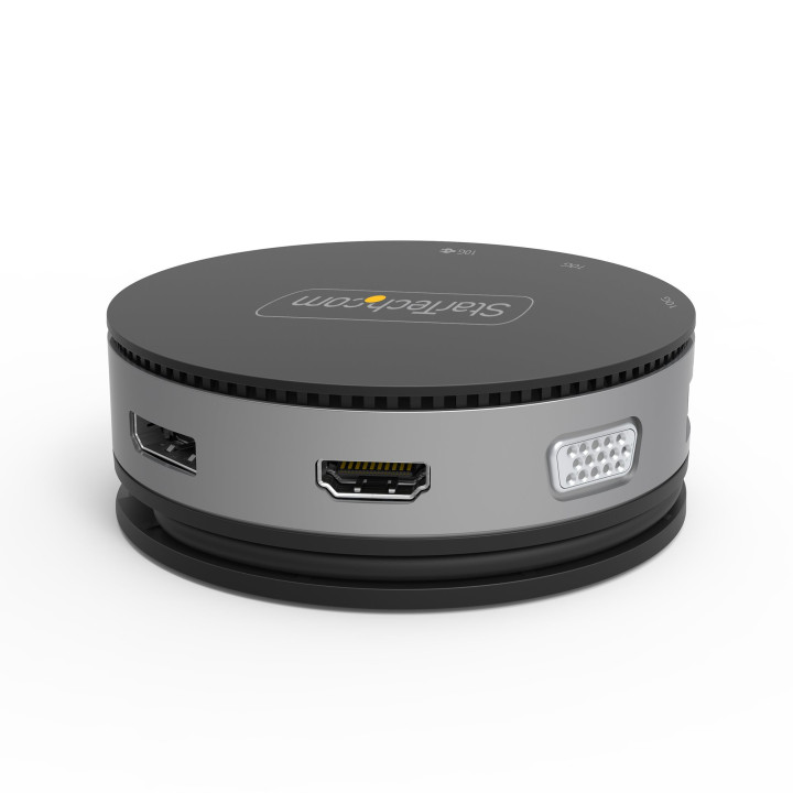 StarTech.com Adaptateur Multiport USB-C - Mini Dock USB 3.1 Gen 2 10Gbps Type-C avec 4K 60Hz HDMI/DisplayPort ou 1080p VGA - 75