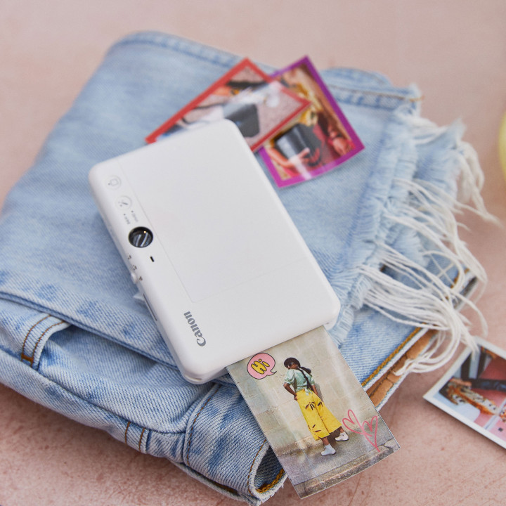 Canon Appareil photo couleur instantané Zoemini S2, Blanc perle