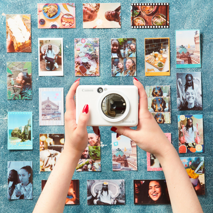 Canon Appareil photo couleur instantané Zoemini S2, Blanc perle