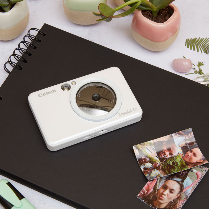 Canon Appareil photo couleur instantané Zoemini S2, Blanc perle
