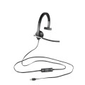 Logitech 981-000514 écouteur/casque Avec fil Arceau Bureau/Centre d'appels USB Type-A Noir, Argent