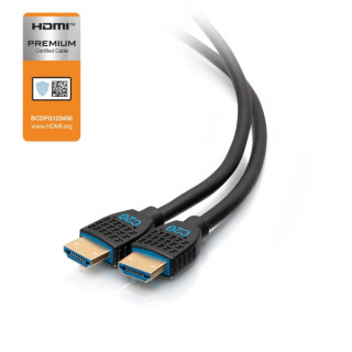 C2G Câble 4,5 m HDMI® Premium, haut débit, série de performance- 4K 60 Hz encastrable dans le mur, certifié CMG (FT4)