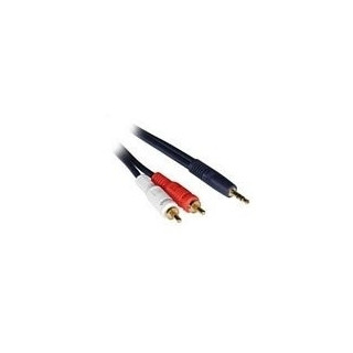 C2G 5m Velocity 3.5mm Stereo Male to Dual RCA Male Y-Cable câble audio 3,5mm 2 x RCA Noir