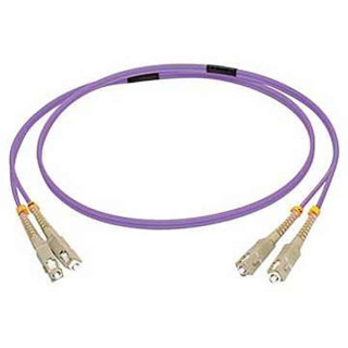 C2G 20 M CORDON DE RACCORDEMENT FIBRE OPTIQUE SC/SC OM4 LSZH - VIOLET