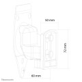 Neomounts NM-WS300BLACK Support mural pour enceinte Sonos Play3 - orientable