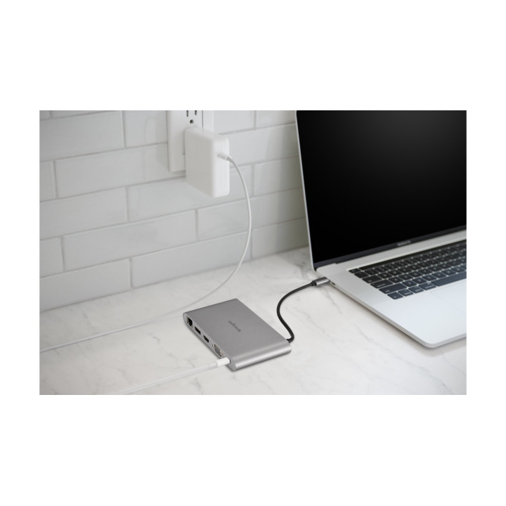 Kensington UH1440P Station d’accueil mobile USB-C 5 Gbits/s sans pilote avec double sortie vidéo – DP/HDMI/VGA