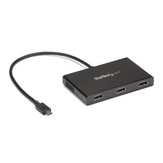 StarTech.com Adaptateur Multi-Moniteur 3 ports - Répartiteur Vidéo USB-C vers 3x HDMI - Hub USB Type-C vers HDMI MST - Double