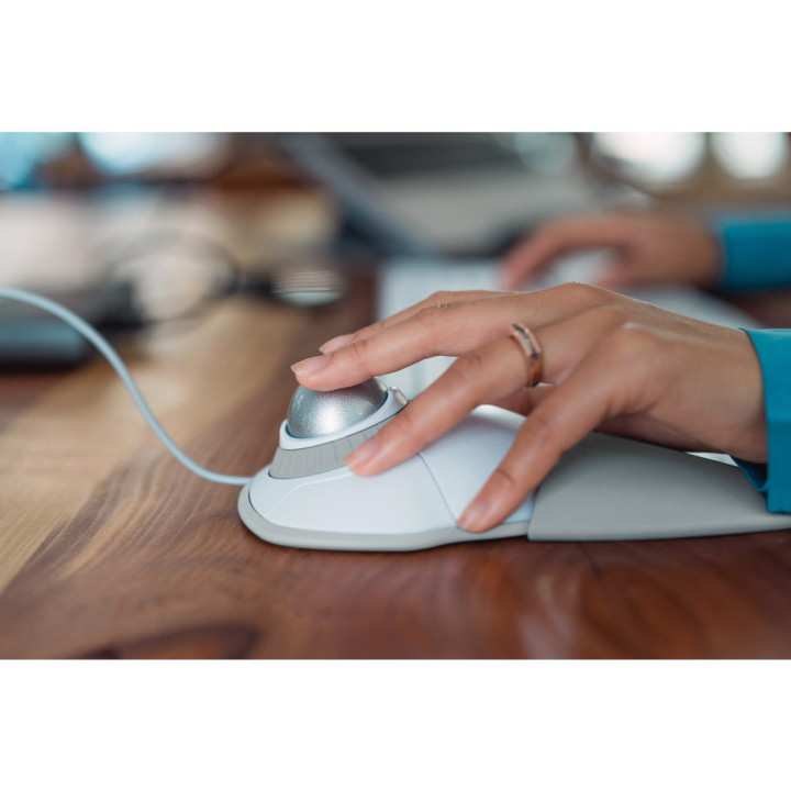 Kensington Trackball Orbit® avec molette — Blanc