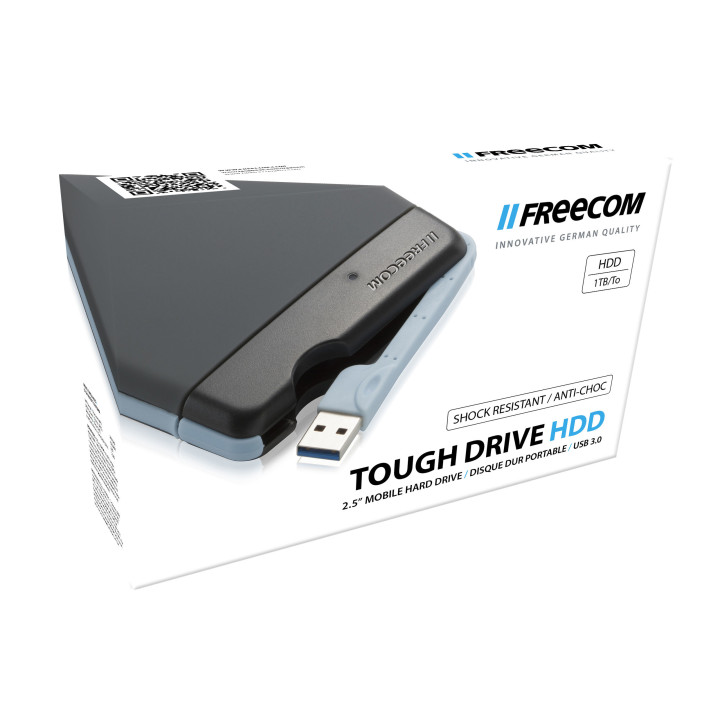 Freecom Tough Drive disque dur externe 1 To 5400 tr/min 2.5" USB 3.2 Gen 1 (3.1 Gen 1) Gris